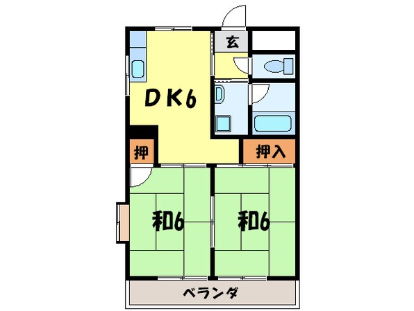 サウスヒルイケダの物件間取画像